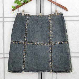 Ideology Cotton Denim Jeans Short Stretchy Skirt 8